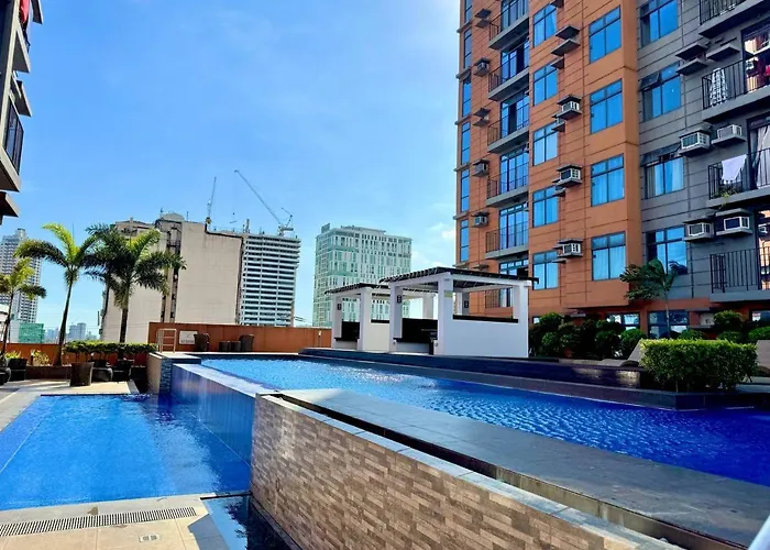 Apartment 2br W Balcony In Araneta, Cubao W Pool And Gym - Porto Manila
